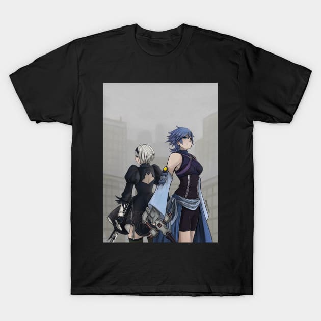 Aqua Nier T-Shirt by hallstheien